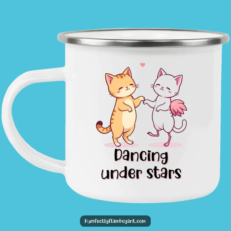 Funny Kawaii Duo Dance Camping Mug, Adventure Buddies & Perfect Funny Gift